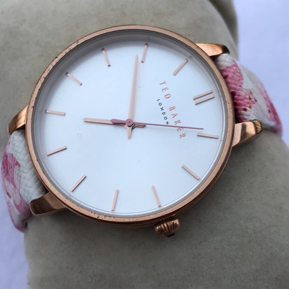 Ted Baker London Accessories - Ted Baker London Watch Leather Floral Band Women W